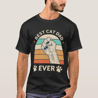 T-shirt Best Cat Papa JAMAIS AMUSANT