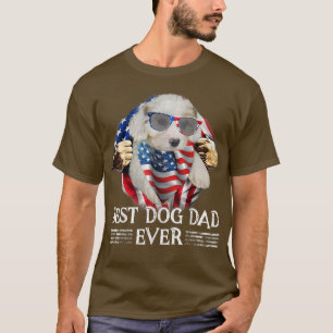 T-shirt Best Cavachon Papa Jamais Drapeau Américain Cadeau