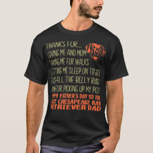 T-shirt Best Chesapeake Bay Retriever Fête des pères Cad
