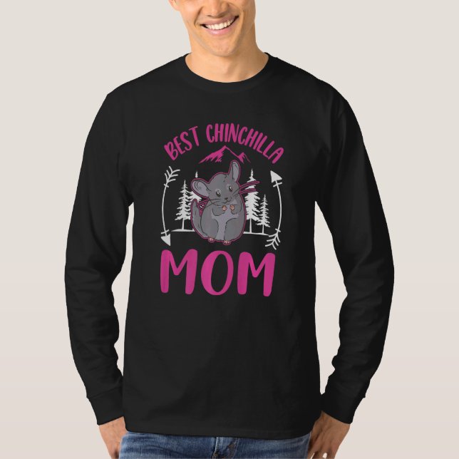 T-shirt Best Chinchilla Mom Ever Chinchilla   (Devant)