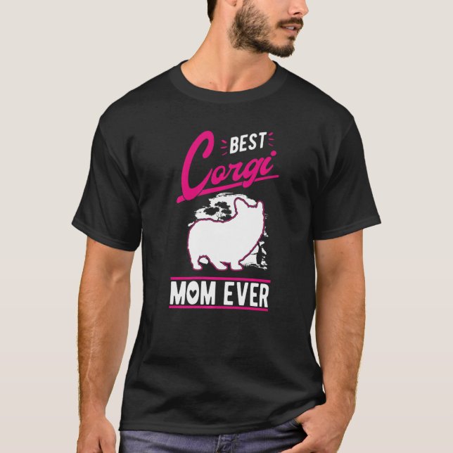 T-shirt Best Corgi Mom Ever   (Devant)