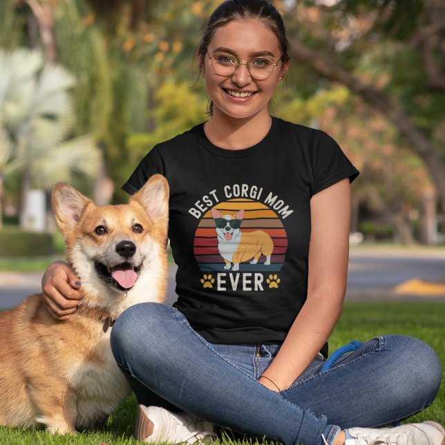 T-shirt Best Corgi Mom Ever Funny Corgi Lovers (Créateur téléchargé)