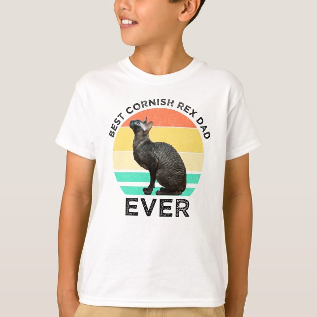 T-shirt Best Cornish Rex Dad Ever (Devant)