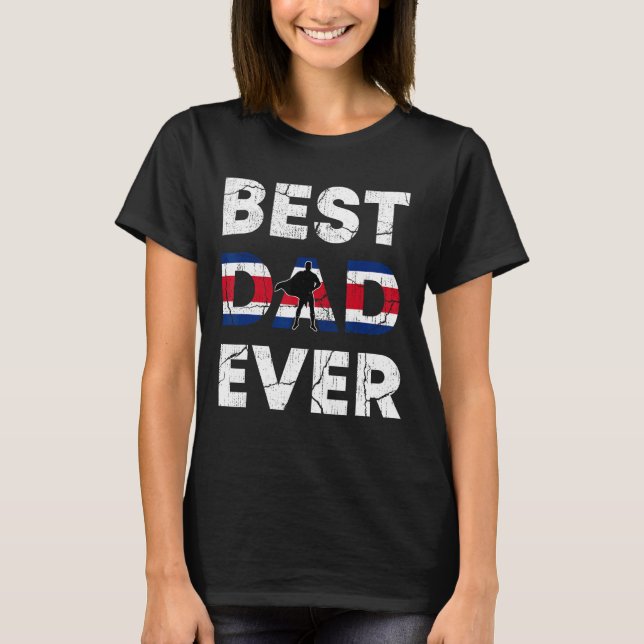 T-shirt Best Costa Rican Dad Ever Costa Rica Daddy Father  (Devant)
