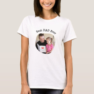 T-shirt Best DAD Ever téléchargez votre photo de famille c