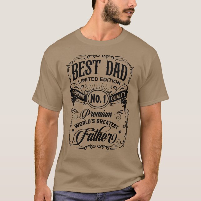T-shirt Best Dad Limited Edition Premium Père (Devant)
