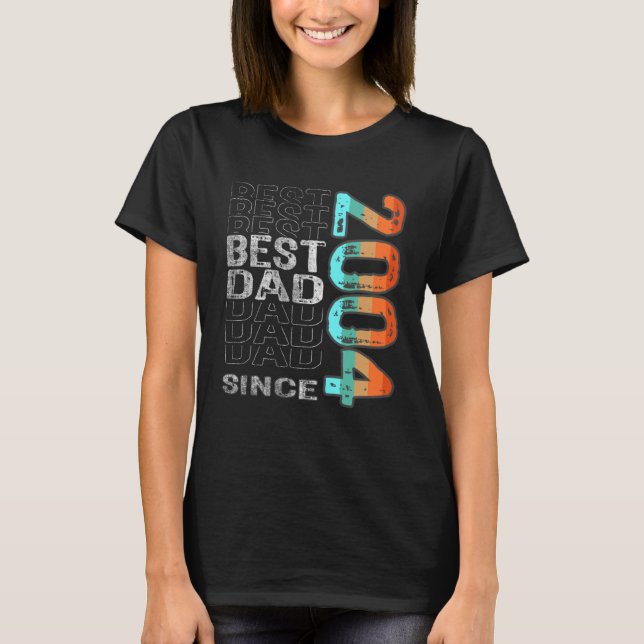 T-shirt Best Dad Since 2004 for the best dad Father s Day (Devant)
