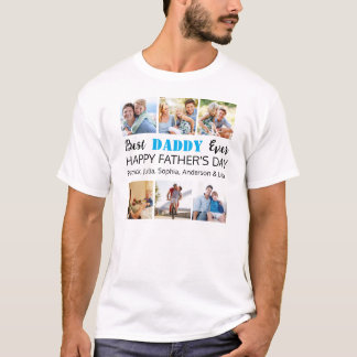 T-shirt Best Daddy Ever : Fête des pères personnalisée Col