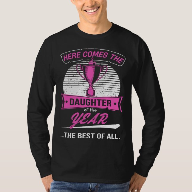T-shirt Best Daughter  Phrase for Girls and female Kids (Devant)