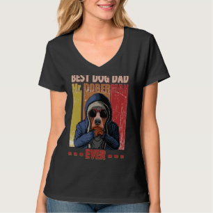 T-shirt Best Doberman Chien Papa Life Fête des pères Vinta