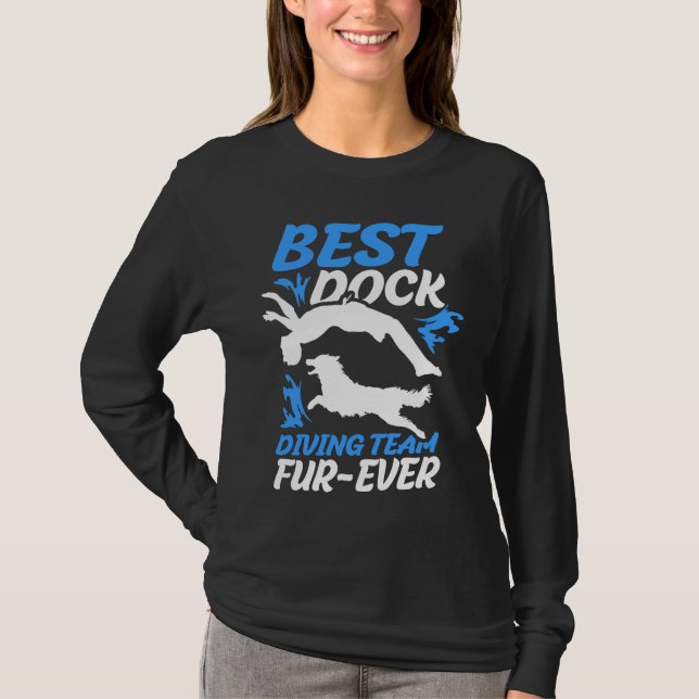 T-shirt Best Dock Diving Team Fur Ever Dock Jumping (Devant)