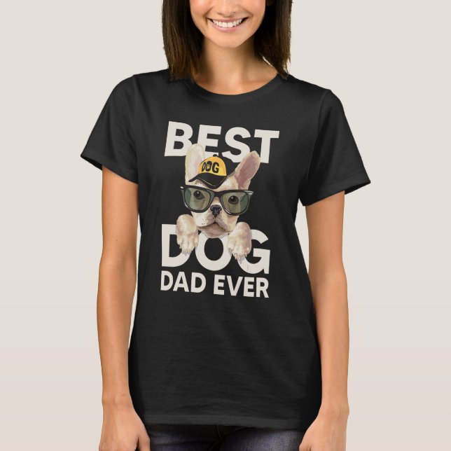 T-shirt Best Dog Dad Ever (Devant)