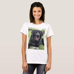 T-shirt Best Dog Mom Ever Photo Créer votre propre animal