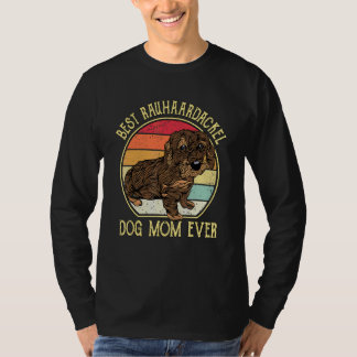 T-shirt Best Dog Mom Woodhhair Dachshund