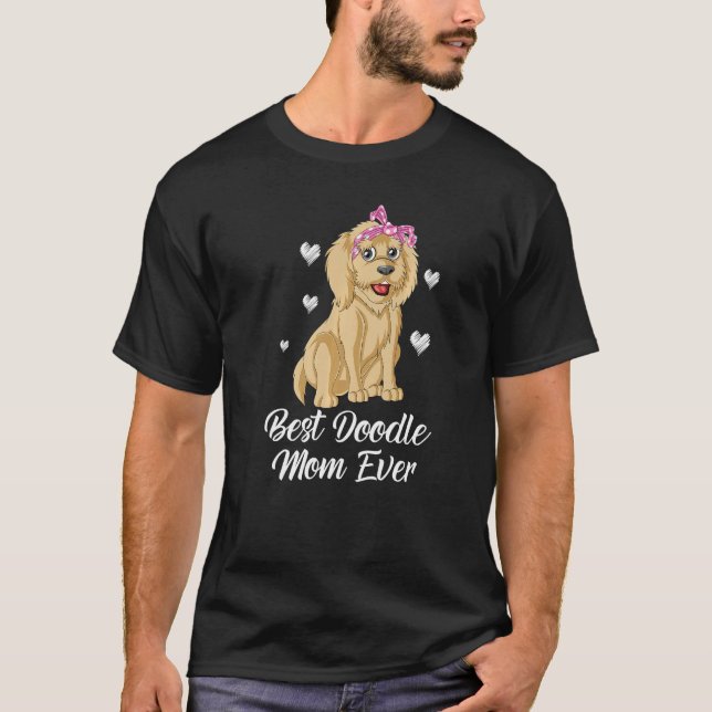 T-shirt Best Doodle Mom Ever Goldendoodle For Mom Premium (Devant)
