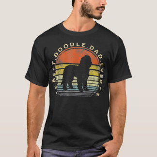 T-shirt Best Doodle Papa Propriétaire Amoureux des chiens 