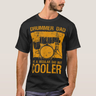 T-shirt Best Drnuméro Dad Art For Men Father Music Drums S