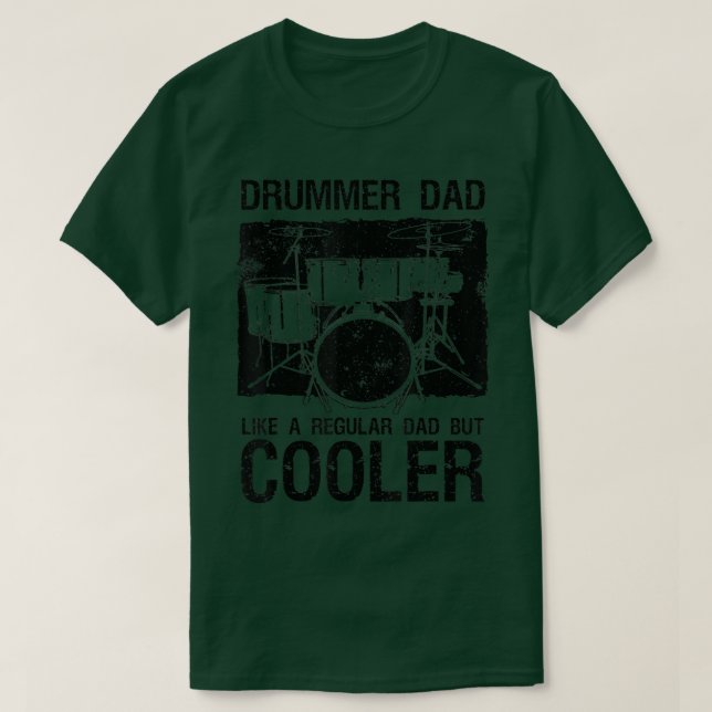 T-shirt Best Drnuméro Dad Art For Men Father Music Drums S (Design devant)