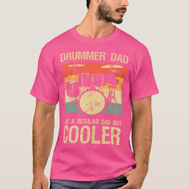 T-shirt Best Drnuméro Dad Art For Men Father Music Drums S (Devant)