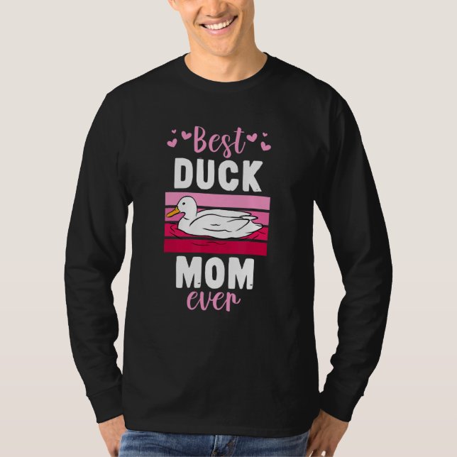 T-shirt Best Duck Mom Ever (Devant)