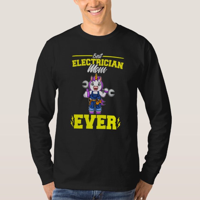 T-shirt Best Electrician Mom Ever Electronic Technician Pr (Devant)