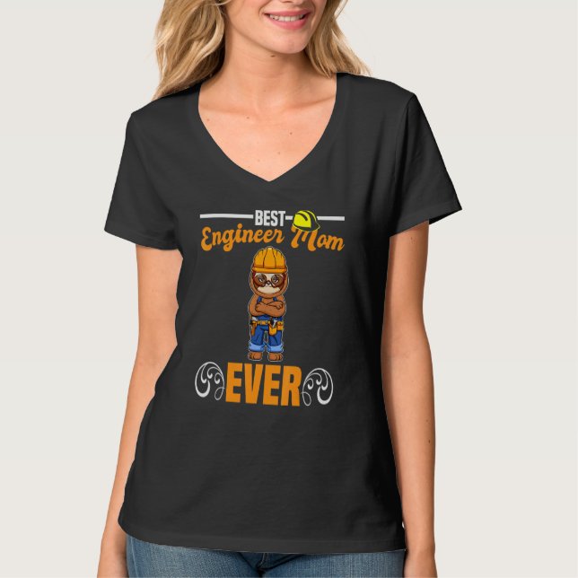T-shirt Best Engineer Mom Ever Construction Worker Mommy_2 (Devant)
