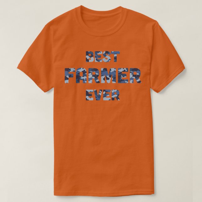 T-shirt Best Farmer Ever Camo  (Design devant)