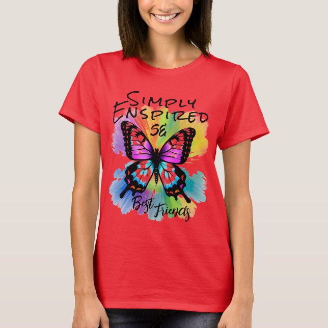 T-shirt Best Friends Butterfly (Devant)