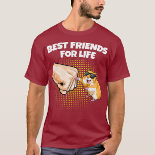 T-shirt Best Friends For Life Hamster Fistbump Pet Mom
