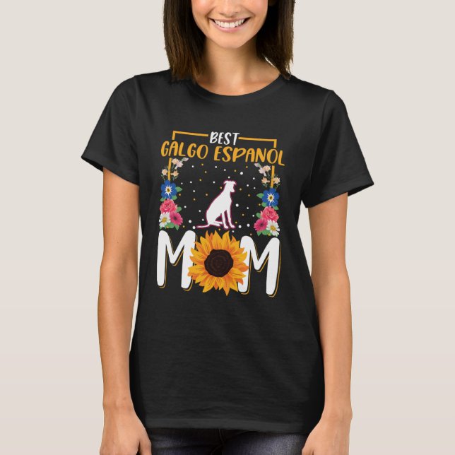 T-shirt Best Galgo Espanol Mom Ever (Devant)