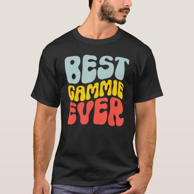 T-shirt Best Gammie Ever  Gammie Groovy (Devant)