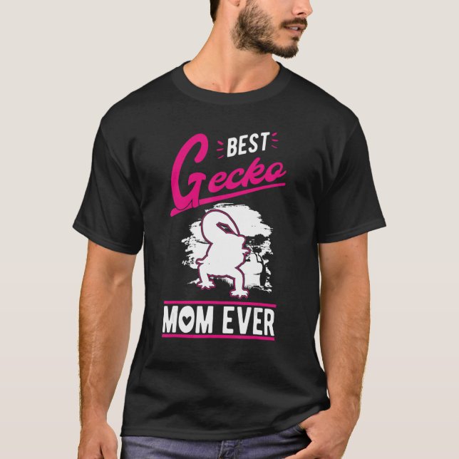 T-shirt Best Gecko Mom Ever (Devant)