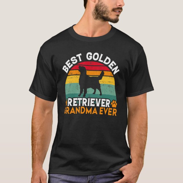 T-shirt Best Golden Retriever Grandma Ever Golden Retrieve (Devant)
