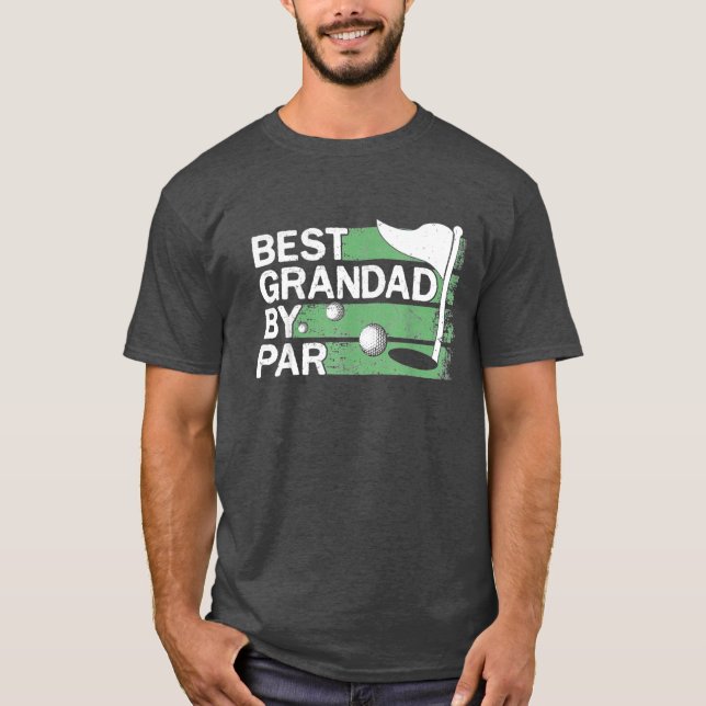 T-shirt Best Grandad By Par Golf Lovers Clothes Fathers Da (Devant)