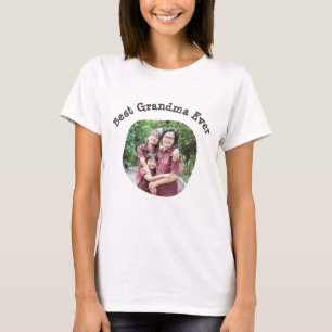 T-shirt Best Grandma Ever télécharger votre photo de famil