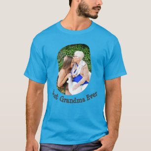 T-shirt Best Grandma Ever téléchargez votre photo de famil