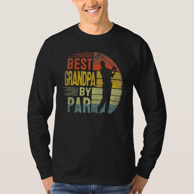 T-shirt Best Grandpa By Par Daddy Fathers Day  Golf  Golfe (Devant)