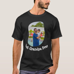 T-shirt Best Grandpa Ever téléchargez votre photo de famil