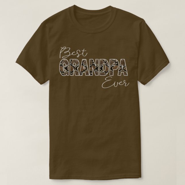 T-shirt Best Grandpa Ever, Wild Python Matching Granddad B (Design devant)