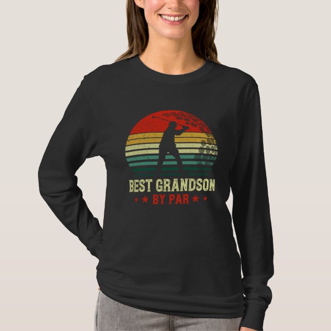 T-shirt Best Grandson By Par Daddy Father s Day Golf  Golf (Devant)