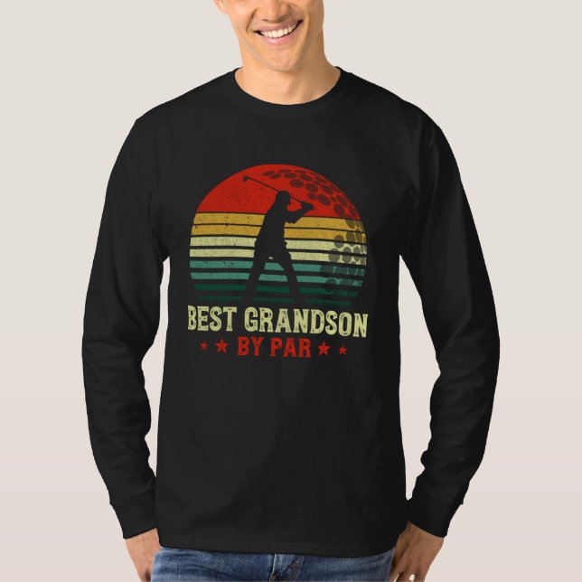 T-shirt Best Grandson By Par Daddy Father s Day Golf  Golf (Devant)