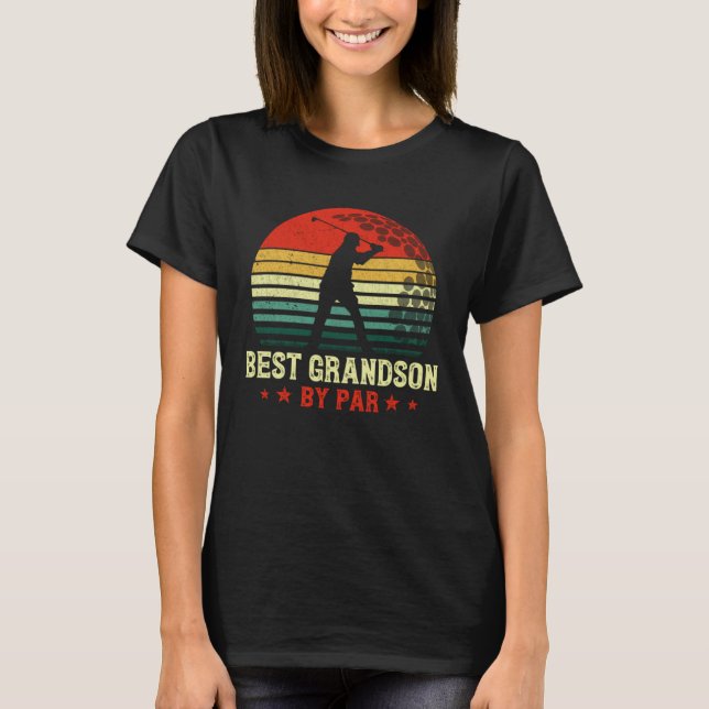 T-shirt Best Grandson By Par Daddy Father s Day Golf  Golf (Devant)