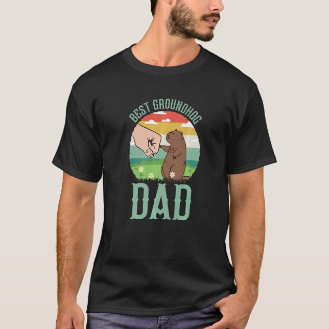 T-shirt Best Groundhog Dad Ever Early Spring Groundhog Day (Devant)