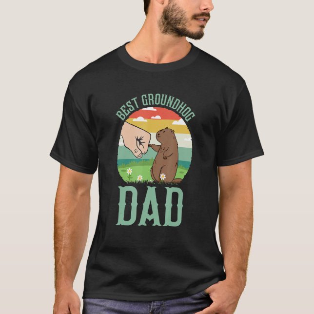 T-shirt Best Groundhog Dad Ever Early Spring Groundhog Day (Devant)