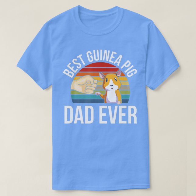 T-shirt Best Guinea Pig Dad Ever  (Design devant)
