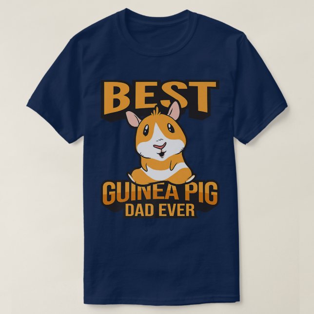 T-shirt Best Guinea Pig Dad Premium  (Design devant)