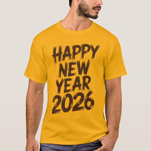 T-shirt Best Happy New Year 2026 Wishes for Friends (Devant)