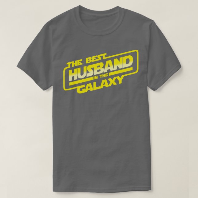 T-shirt Best Hus in the Galaxy Fête des pères Best Hubby (Design devant)