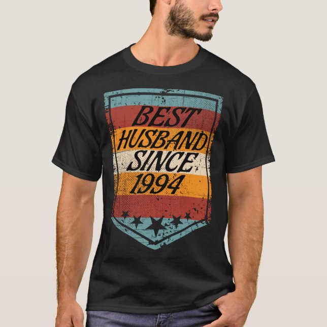T-shirt Best Husband since 1994 wedding married 1994 marri (Devant)