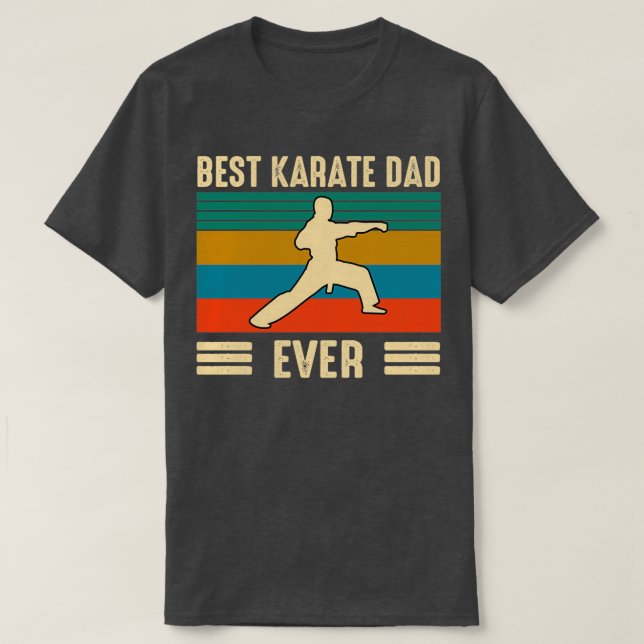 T-shirt Best karate dad ever (Design devant)